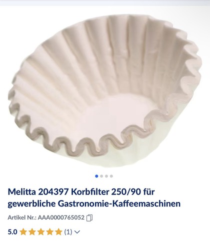 Melitta kaffeefilter 250 - melitta, 250/90