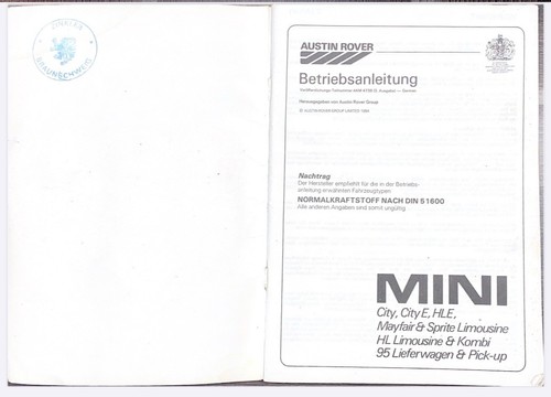 Austin rover mini - austin,