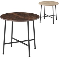 Esstisch rund Küchentisch Tisch Esszimmertisch Rundtisch 80cm Industrial schwarz