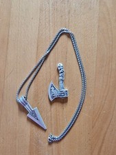 Wikinger Schmuck, Set Axt/Pfeilspitze/Kette, gotisch,keltisch,Mittelalter