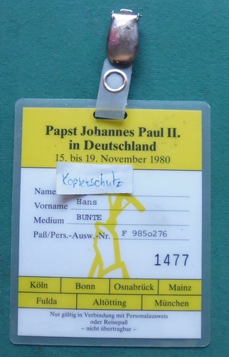 Alter presse ausweis - ausweis,