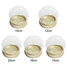 Glaskuppel Vitrine mit