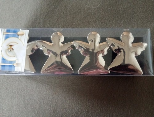4schöne serviettenringe engel - serviettenringe,