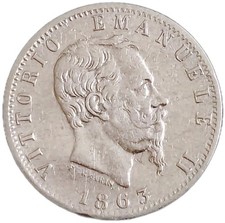 Italien 20 Centimis 1863