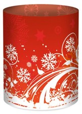 Mini-Bastel-Tischlicht Ambiente 32 Eiskristalle Windlicht