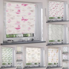 Doppelrollo Motiv Design Muster Klemmfix Easyfix Alu Vario Rollo ohne Bohren Tür