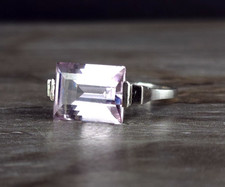 Ring Silber 925 rosa Farbstein