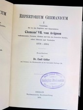 Repertorium Germanicum, BAND 1