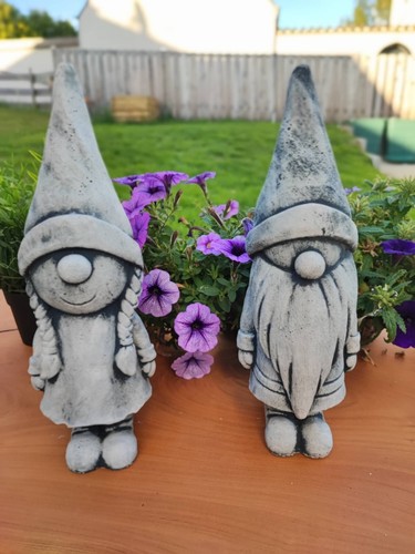 Gartendeko steinfigur zwerge - gartendeko,
