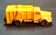 Wiking 1:87  Müllwagen hellorangegelb 60er Jahre mit abnehmbaren Tonnen