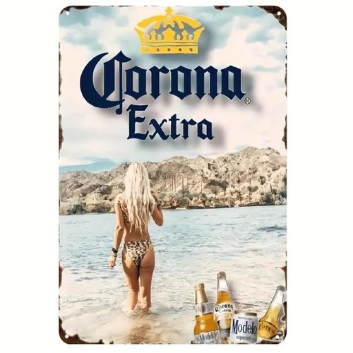Blechschild corona extra - blechschild,
