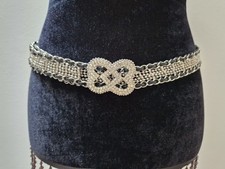 🌺Damen Gürtel mit funkelnder Strassstein Schnalle🌺105cm✨️Modisch✨️Stylisch✨️