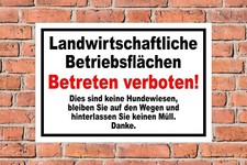 Schild Landwirtschaftliche