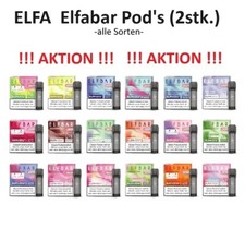 Elfbar ELFA Pods 20mg - alle Sorten - & Leerpods Mehrweg Pod Kit Elfbar 600