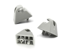 2x Sonnenblende Halterung Bügel für Opel Vectra Astra Corsa Hellgrau Neu #202