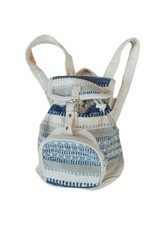 Damen Rucksack klein, Rucksackhandtasche Schultertasche Aus 100% Baumwolle. Neu