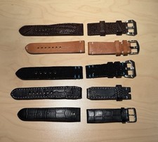 Panerai Style Special Leder Uhr Bänder 24 mm. Konvolut. 5 Stück