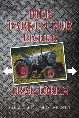 Blechschild 20x30 parkplatz - 20x30,