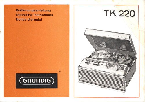 Grundig 220 tonbandkoffer - tk,