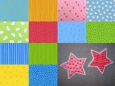 4 - 20 cm Stern in Wunschfarbe Applikation Handmade Patch Flicken Westfalenstoff