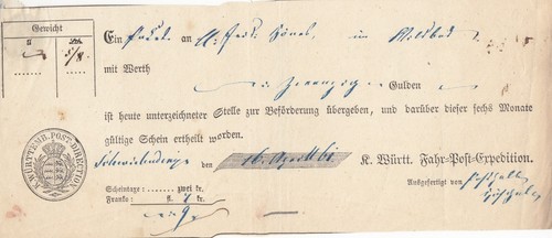 Württemberg vorphilatelie - württemberg,