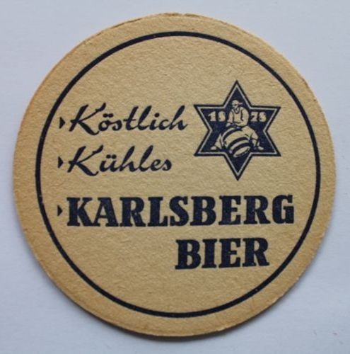 Bierdeckel karlsberg bier - bierdeckel,