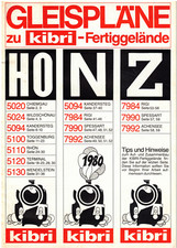 KIBRI Gleispläne zu kibri - Fertiggelände H0 - N - Z #  Jahr: 1980 # 60 seitig