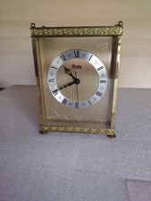 standuhr höhe ca 19 cm breite ca 13,5 cm tiefe ca 6 cm metall messing