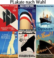 Verschiede Poster Schifffahrt