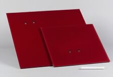 Glas Magnet Tafel rot 50x50 cm + Magnete + Stift Memoboard Pinnwand Wandboard