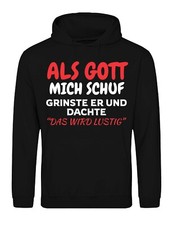 Herren Hoodie ALS GOTT MICH