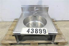 Edelstahl Spüle Spülbecken für Gastro Gewerbe Lebensmittel 43899