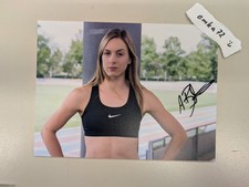 Originalautogramm Leichtathletin Alexandra Burghardt - 15cm x 20cm
