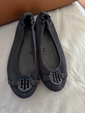 Hilfiger Ballerinas Navy Blau Stoff Gr 37