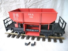 spur g lgb schüttgutwagen schotterwagen rot  no 4041  gereinigt