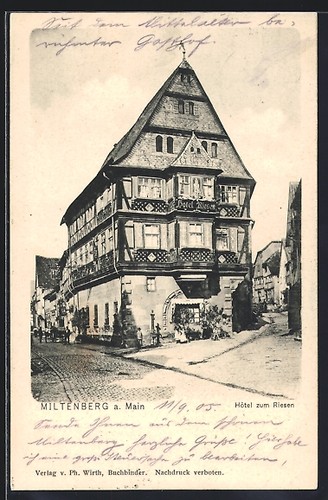Ansichtskarte miltenberg - ansichtskarte,