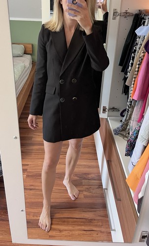 Zara blazerkleid schwarz - blazerkleid, xs
