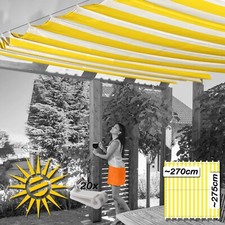 Sonnensegel gelb weiss ca