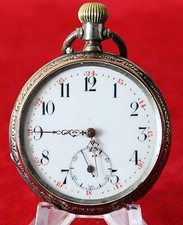 Antike Taschenuhr, Spiral Breguet 15 Rubins, Silber, guter Zustand  MK026