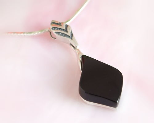 Onyx anhänger silber 925 - anhänger,