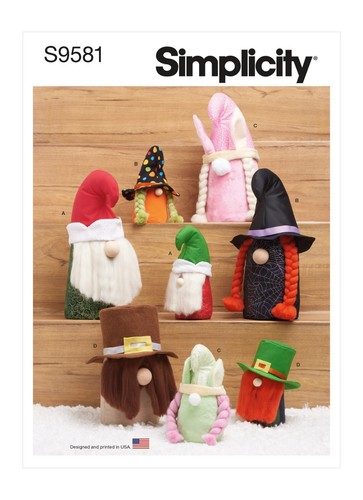 Simplicity 9581 plüsch - 9581, zwerge
