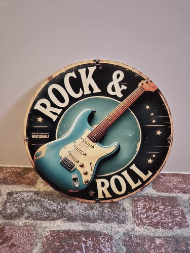 Rock roll schild blechschild - &,