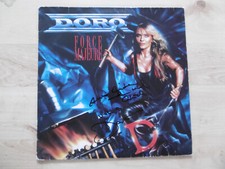 Doro Pesch Autogramm signed LP-Cover "Force Majeure" Vinyl