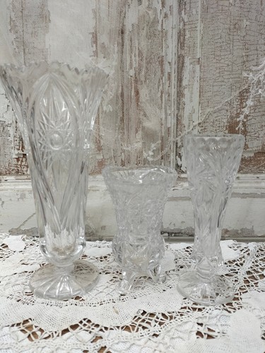 Bleikristall vasen set - er,