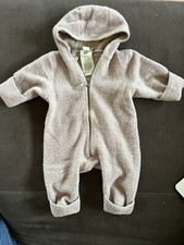 62/68, Wollfleece Overall, Hess Natur, Mauve, Kaum Getragen - Wie Neu