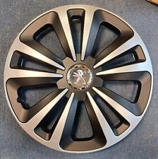 4 Alu-Design Radkappen TERRA RING schwarz/silber 14 Zoll Peugeot NUR PKW!