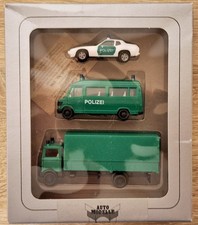 Herpa H0 Polizei-Set Grün, 3-teilig, LKW, Bus, PKW Artikel-Nr. 7524