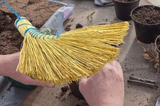 HANDBROSSE HOLLÄNDER REISSTROHBESEN HOLLANDBROSSE HANDFEGER REISSTROH BROOM RICE