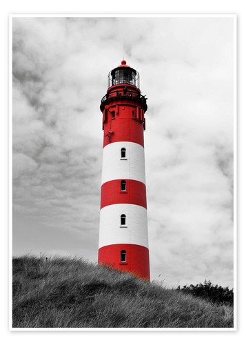 Poster leuchtturm auf - auf,