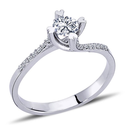 Carat diamant solitär - 0,40,